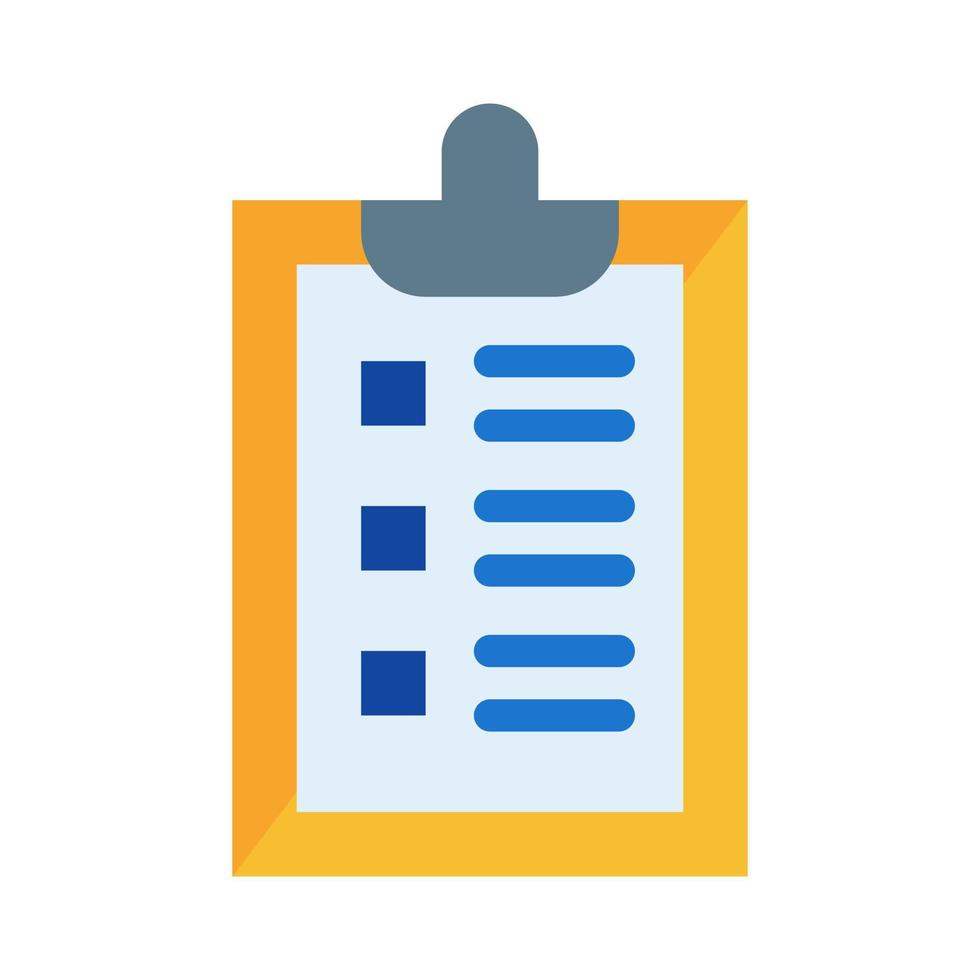 Clipboard icon in flat style vector