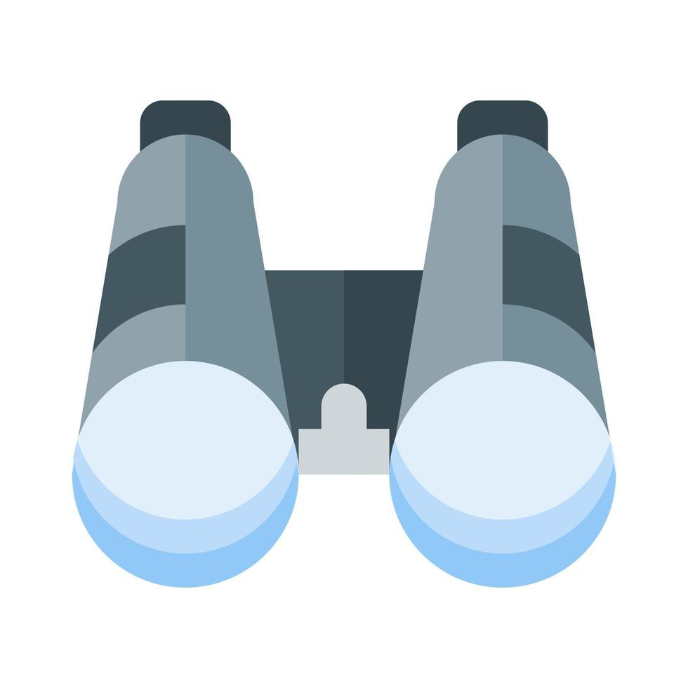 Binoculars icon in flat style vector