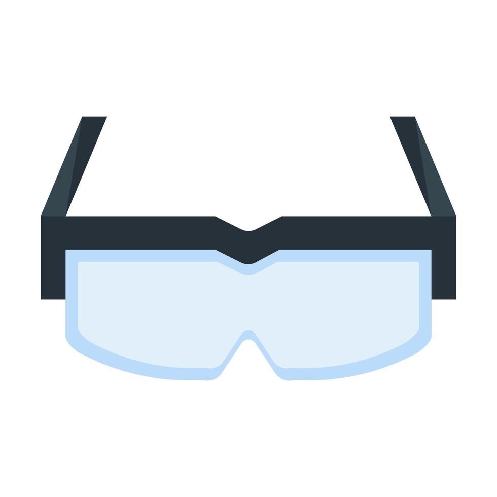 icono de gafas de sol de golf en vector de estilo plano