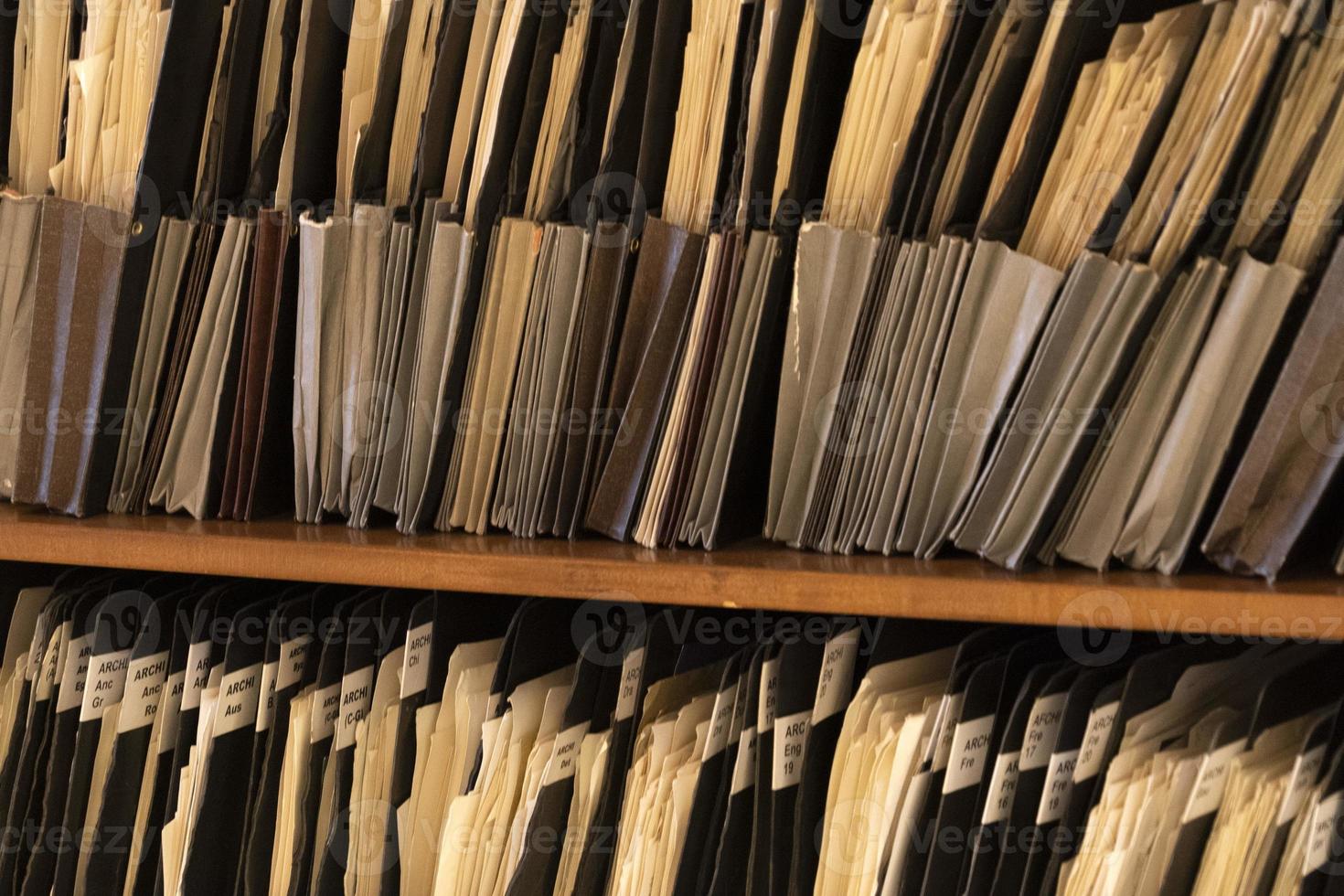 Usa old archives shelf photo