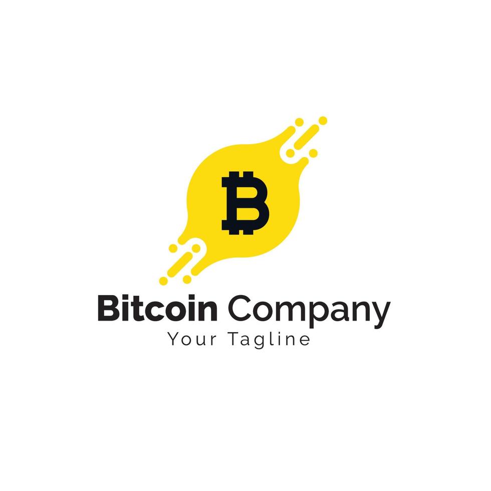 Bit coin logo set consisting of money and connection for bank, cryptocurrency Pro Vector