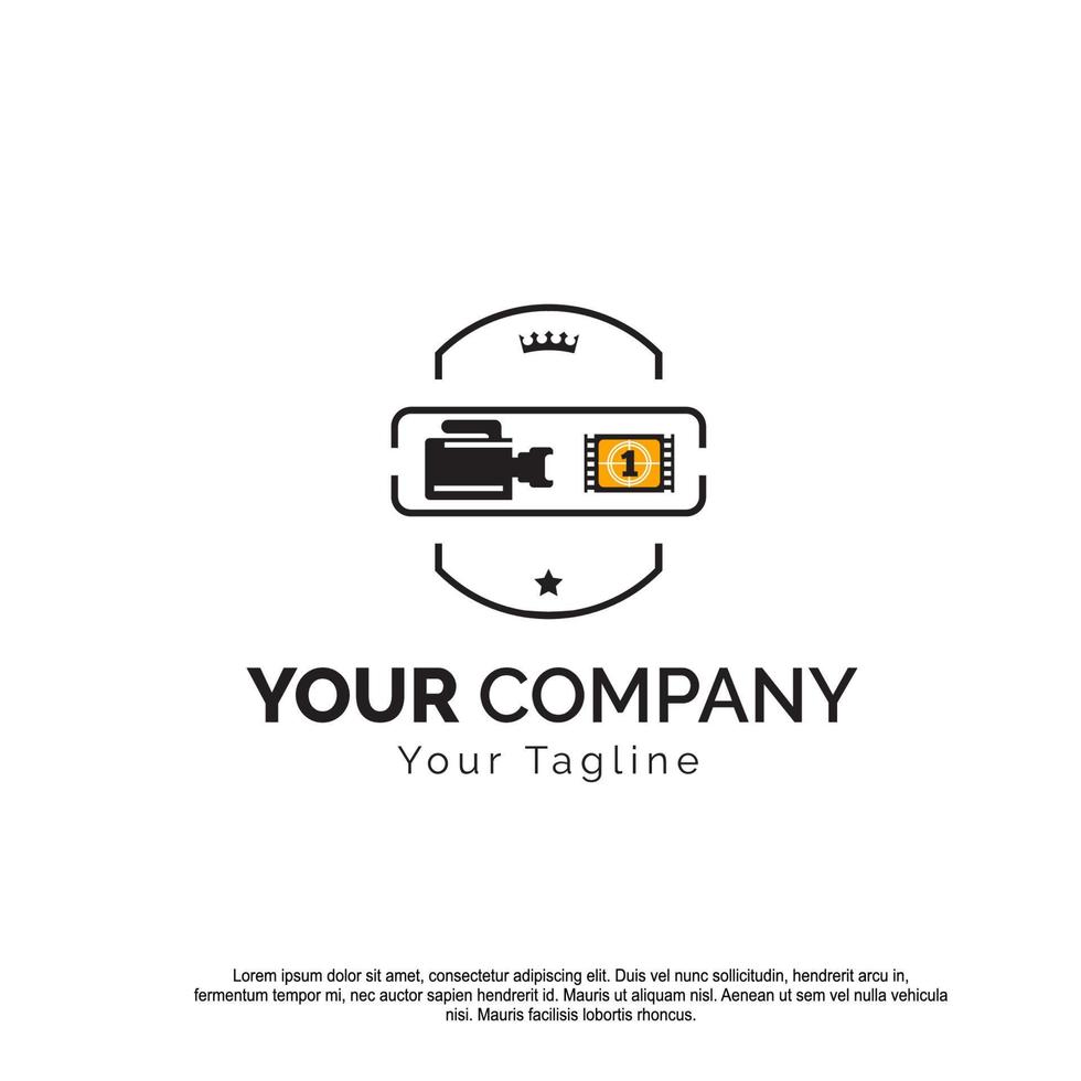 Photography camera logo, lens camera shutter, digital, line, professional, elegant and modern. Logo can be used for studio, photography and other businesses. Free Vector