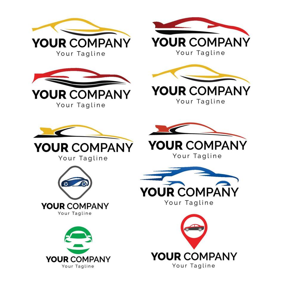 Set Of Car Logo vector Free Vector