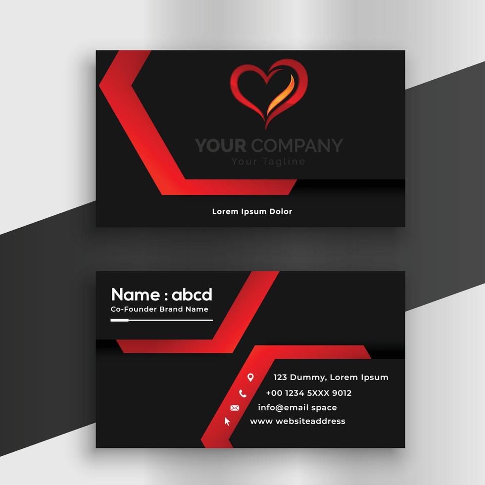 Creative Business Card Template Pro Vector