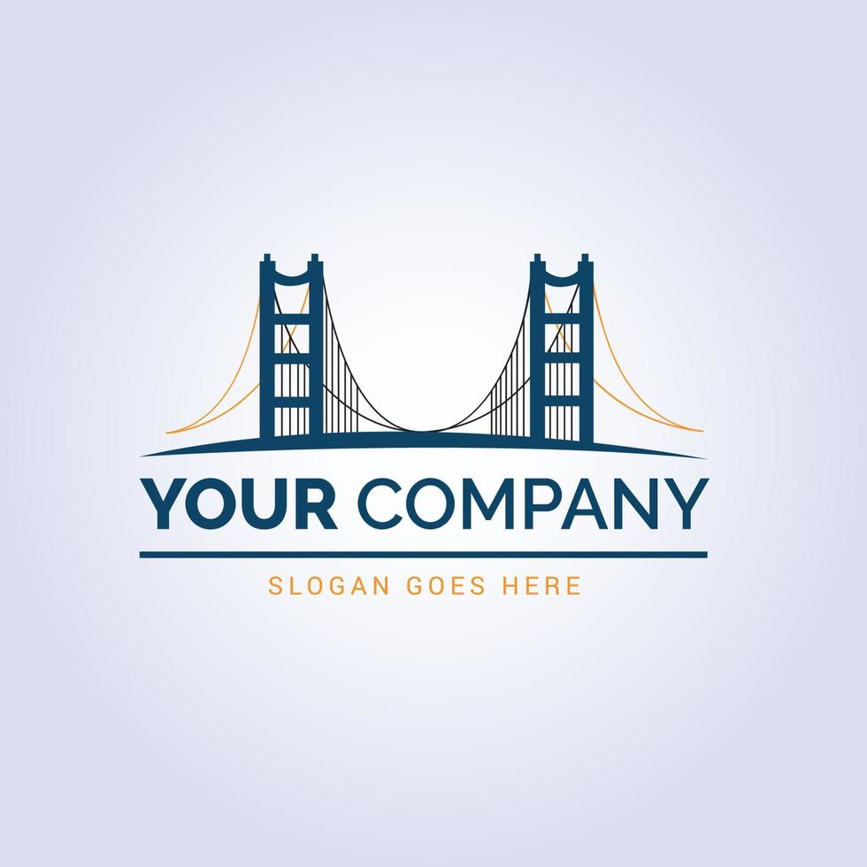 Bridge Logo Template Pro Vector