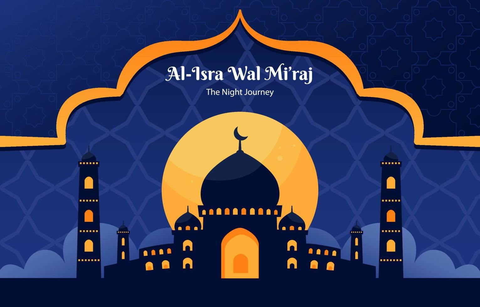 Isra Miraj General Background vector