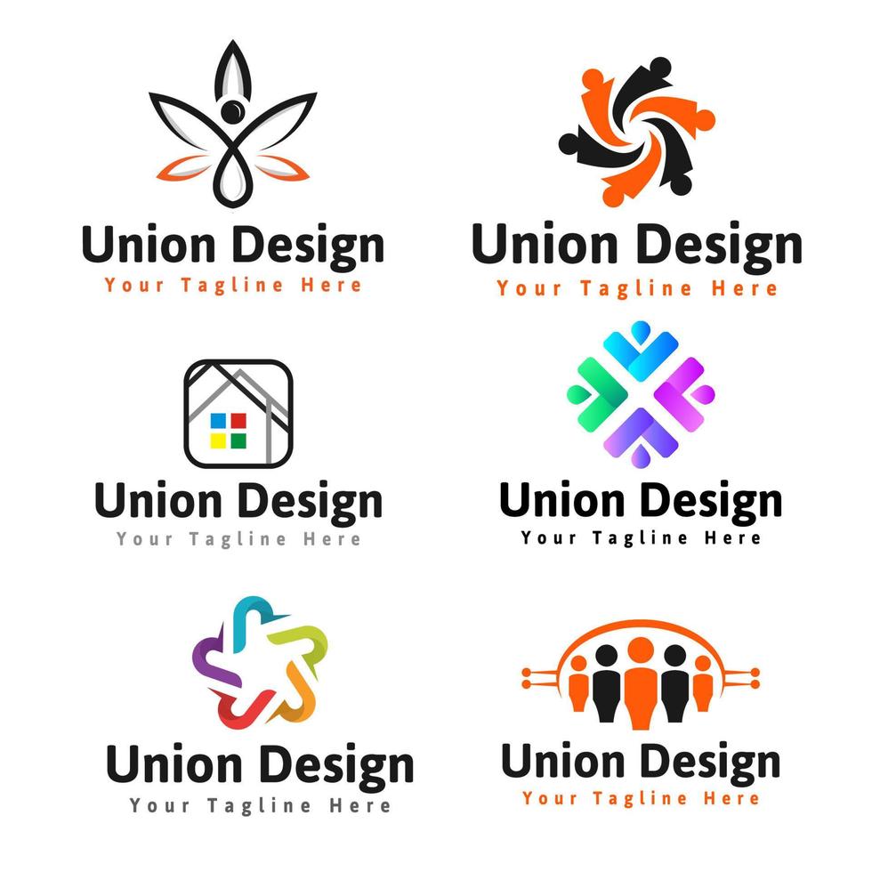 awesome geometric company corporate business Logo set best collection Free Vector