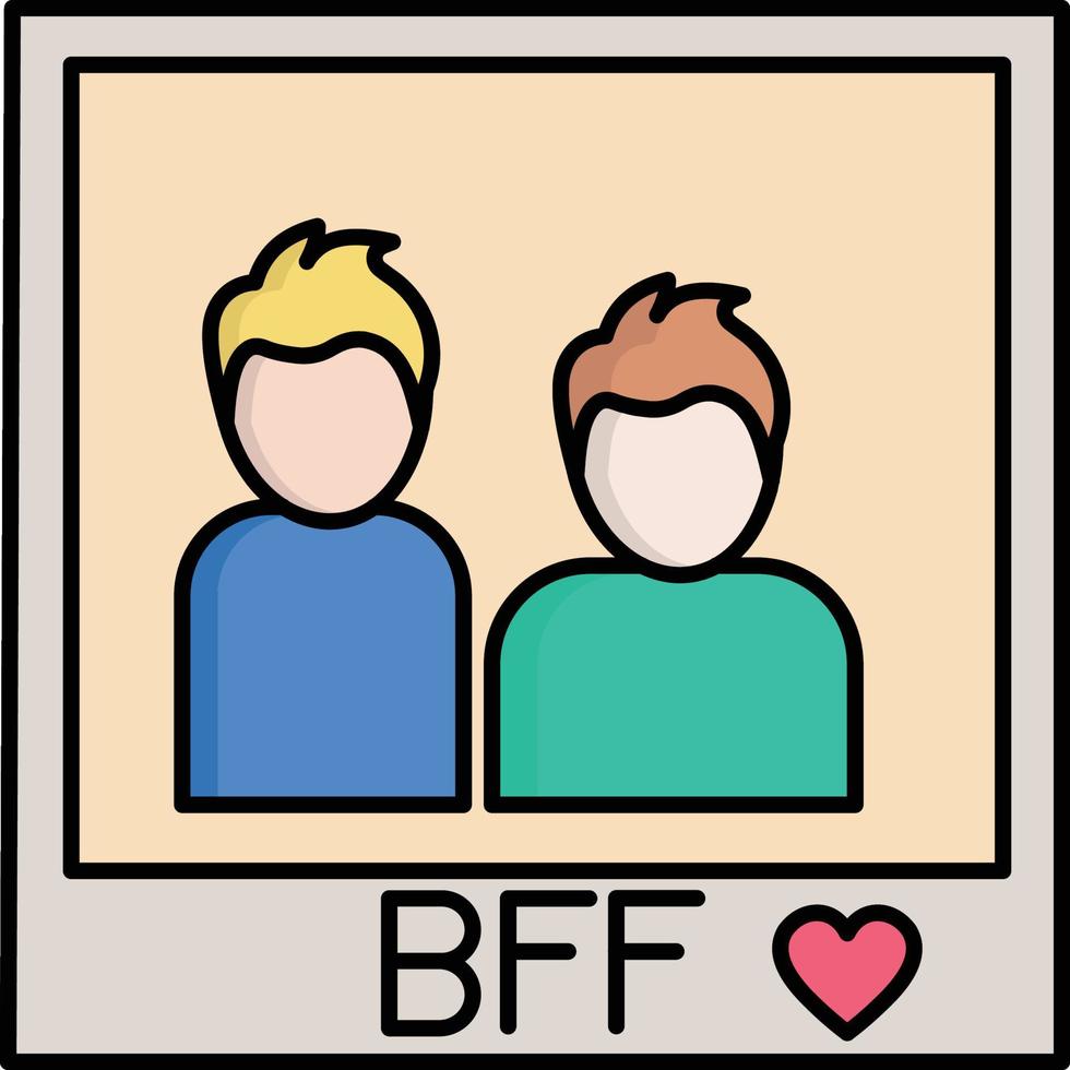 Best Friend Photo which can easily edit or modify vector