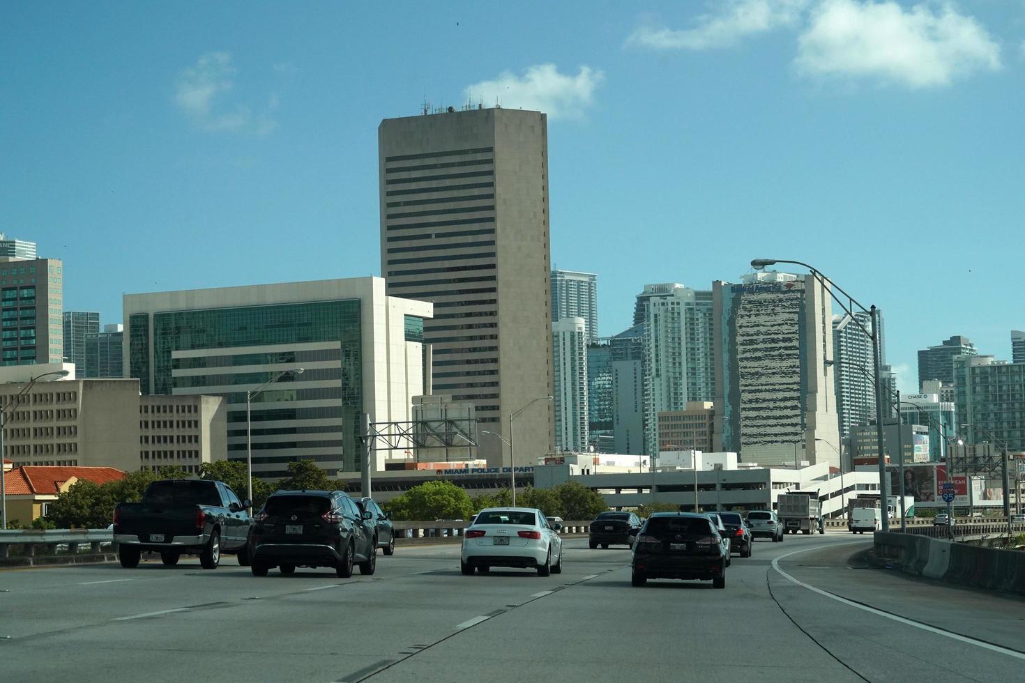 MIAMI, USA - NOVEMBER 5, 2018 - Miami Florida congested highways photo