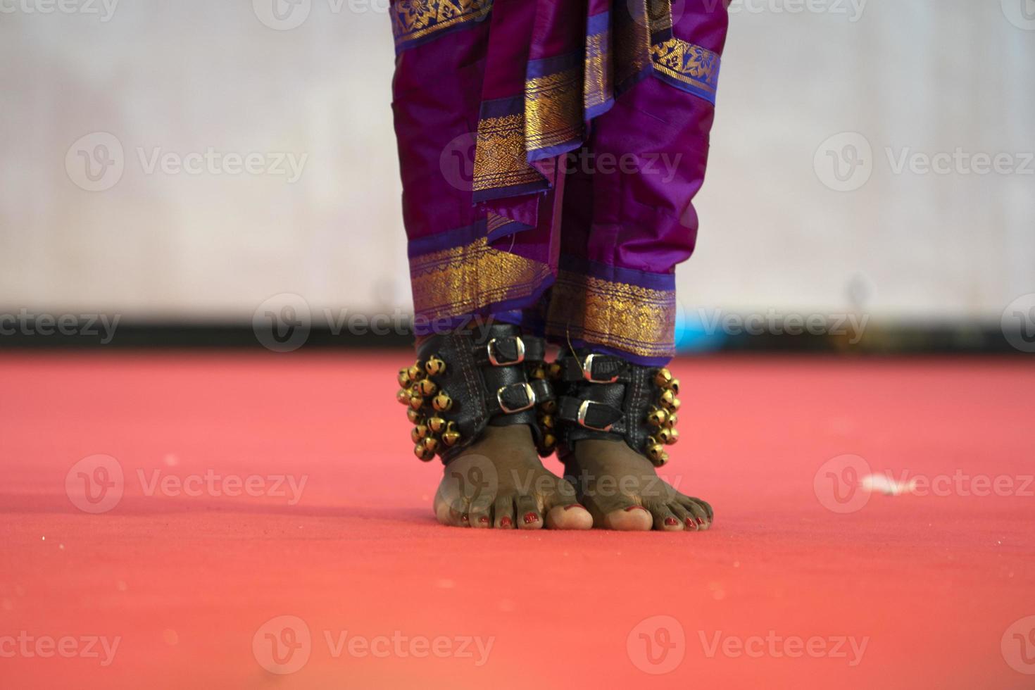 India traditional dance foot detail photo