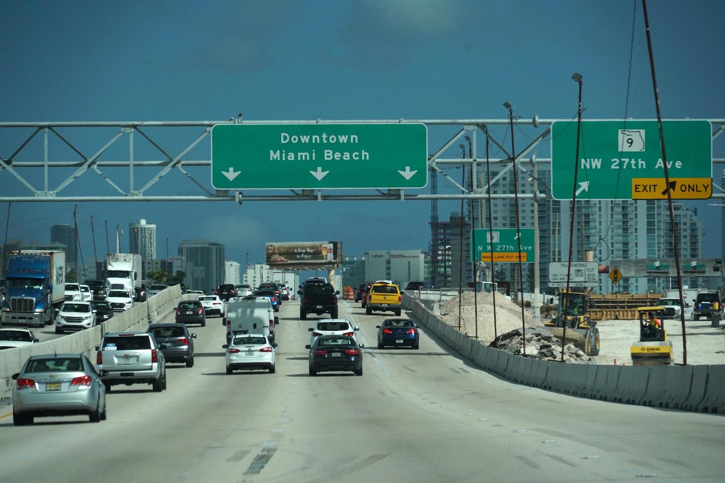 MIAMI, USA - NOVEMBER 5, 2018 - Miami Florida congested highways photo