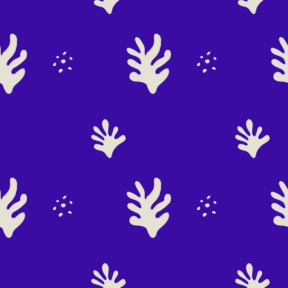 Abstract seamless pattern bundle with natural shapes, random freehand matisse wallpaper collection. Trendy fashion background includes modern minimalist art, tropical fruit and exotic summer doodles. vector