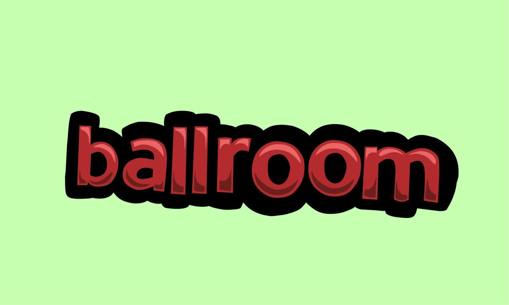 Green screen animation video written ballroom vector