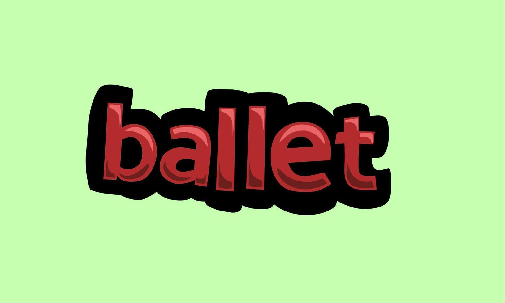 Green screen animation video written ballet vector