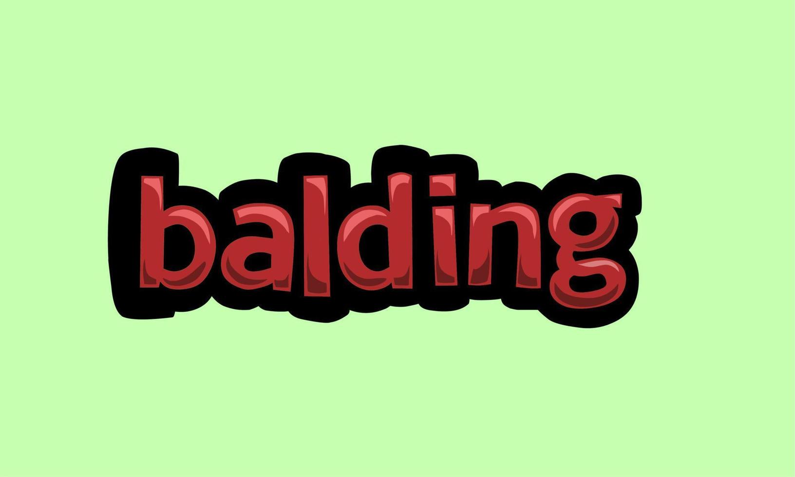 Green screen animation video written balding vector