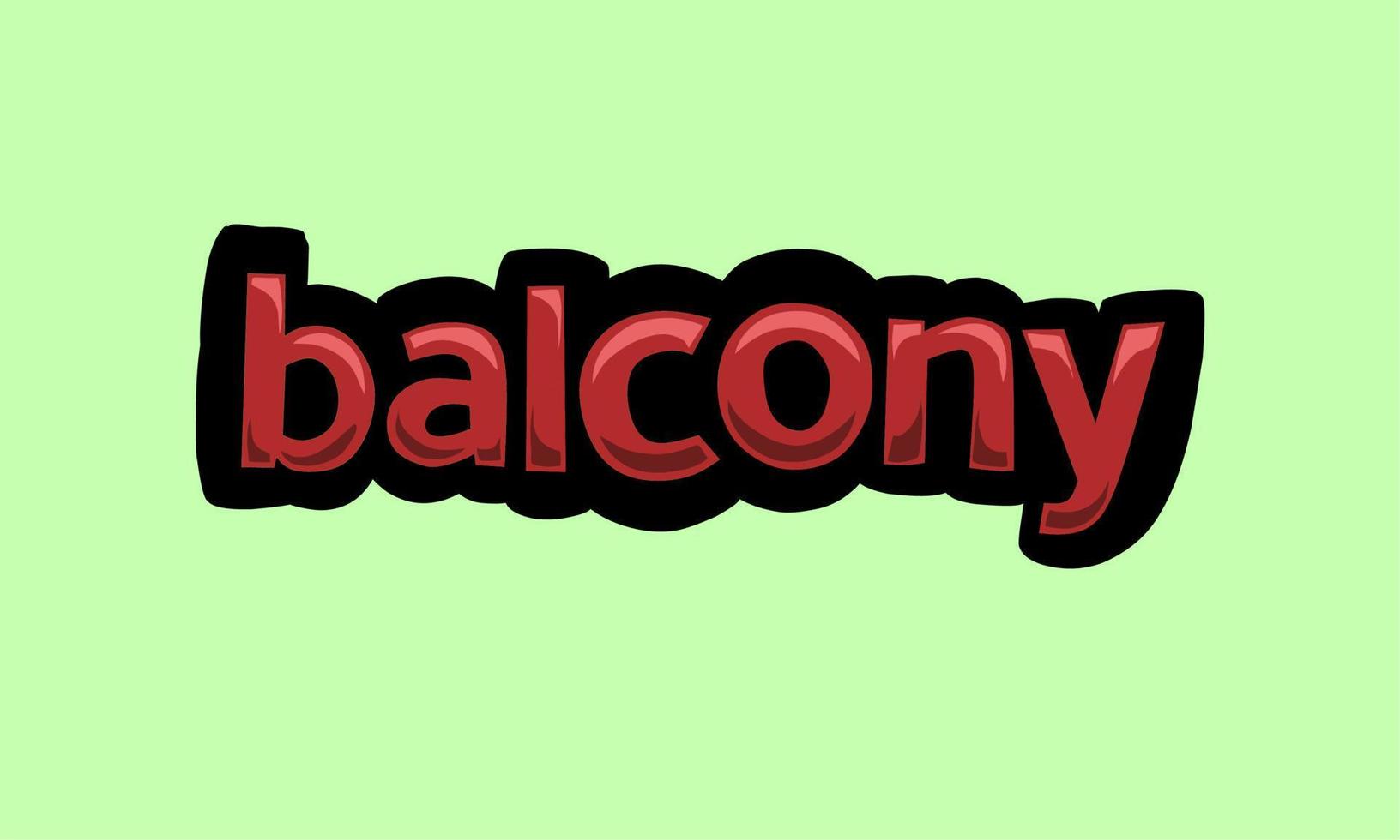 Green screen animation video written balcony vector