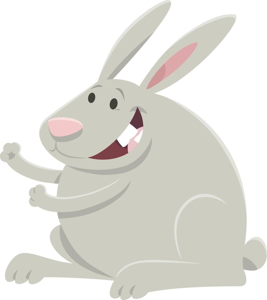 cartoon cute rabbit or bunny animal character vector