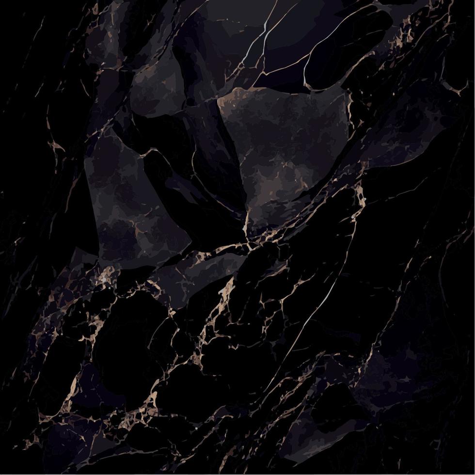 Black marble texture design, colorful dark marble surface, curved golden lines, bright abstract background design vector