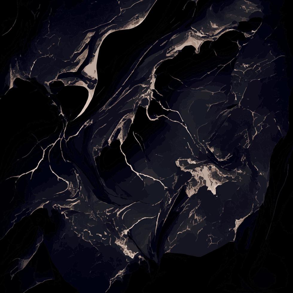 Black marble texture design, colorful dark marble surface, curved golden lines, bright abstract background design vector
