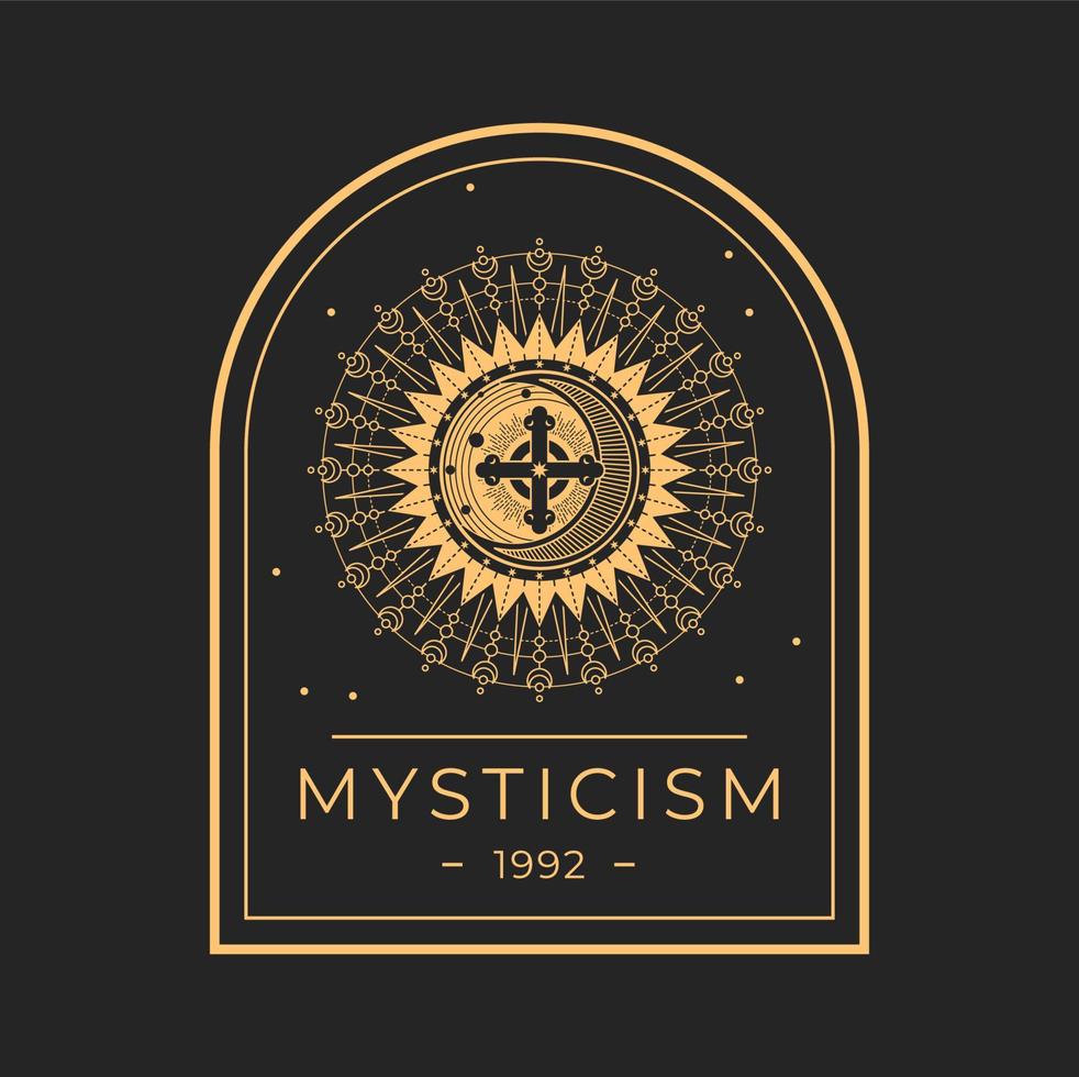 Occult, mysticism and magic icon or symbol vector