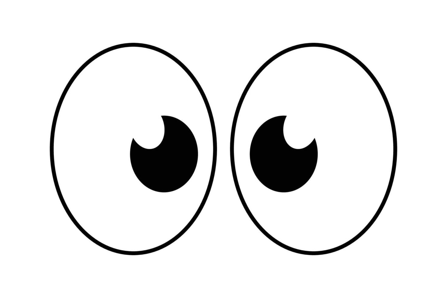 Cute Cartoon Eyes vector