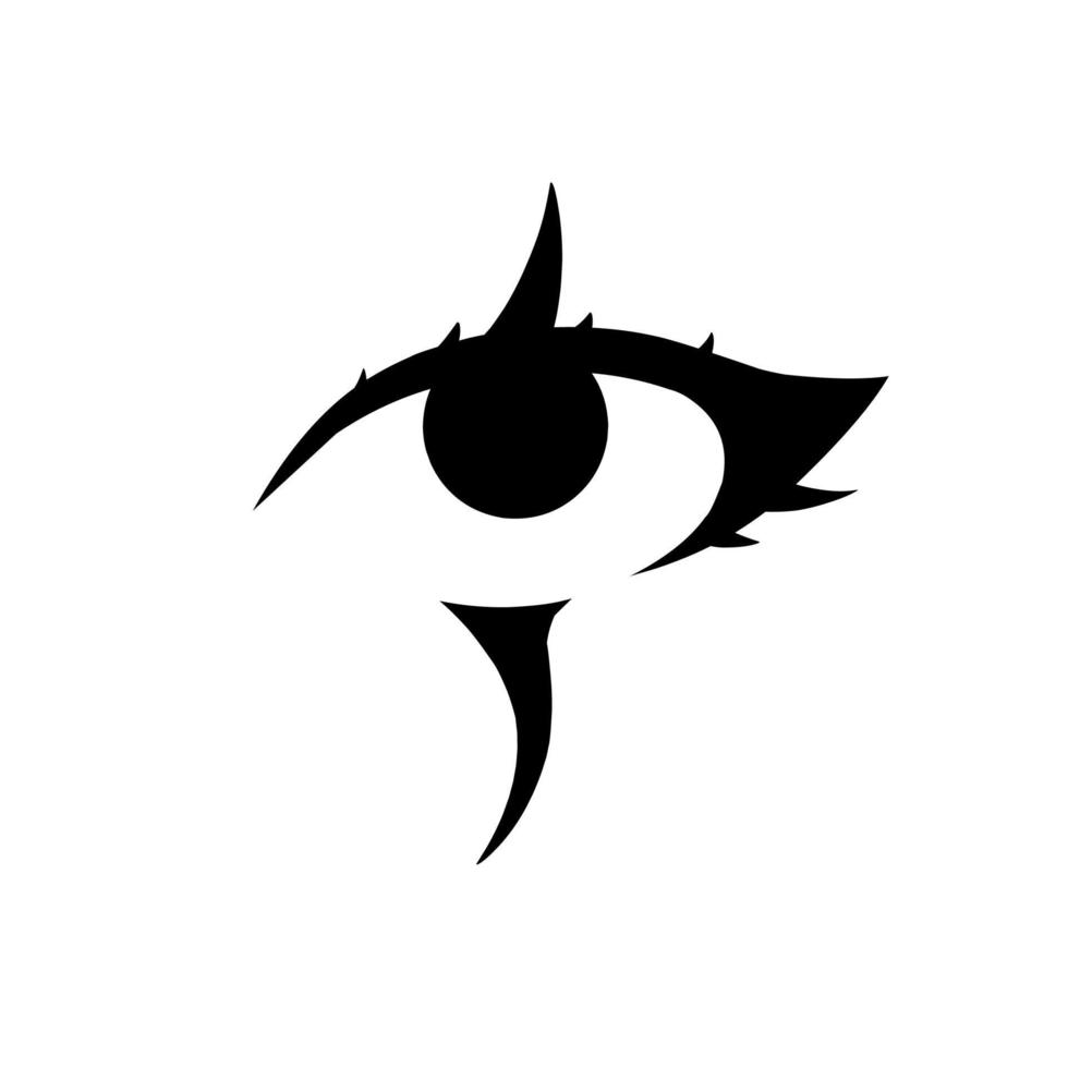 illustration vector graphic of tribal art eyes