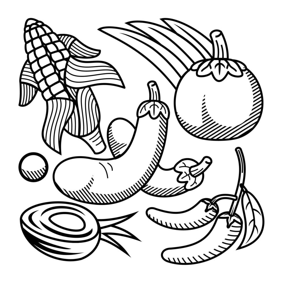 bandle fruit element suitable for element design vector