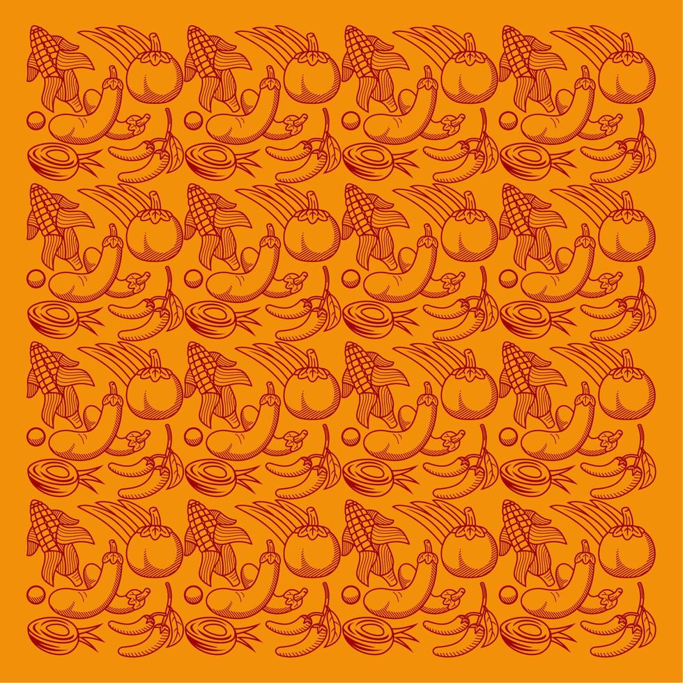 fruit pattern background suitable for background social media post and etc.. vector