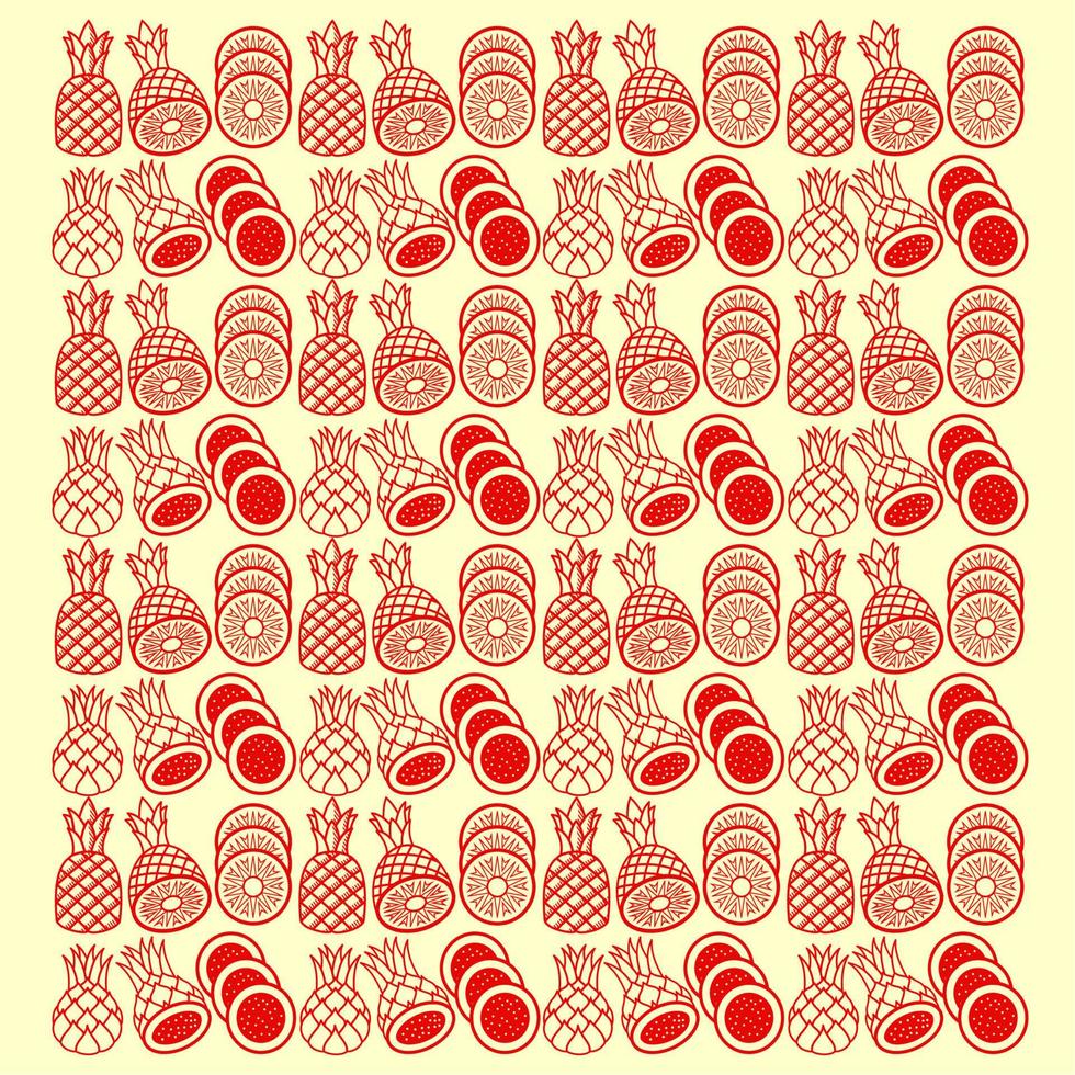 fruit pattern background suitable for background social media post and etc.. vector