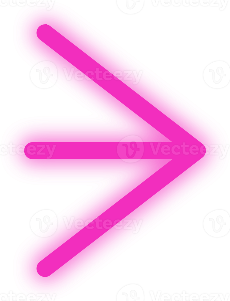 neon pink arrow png