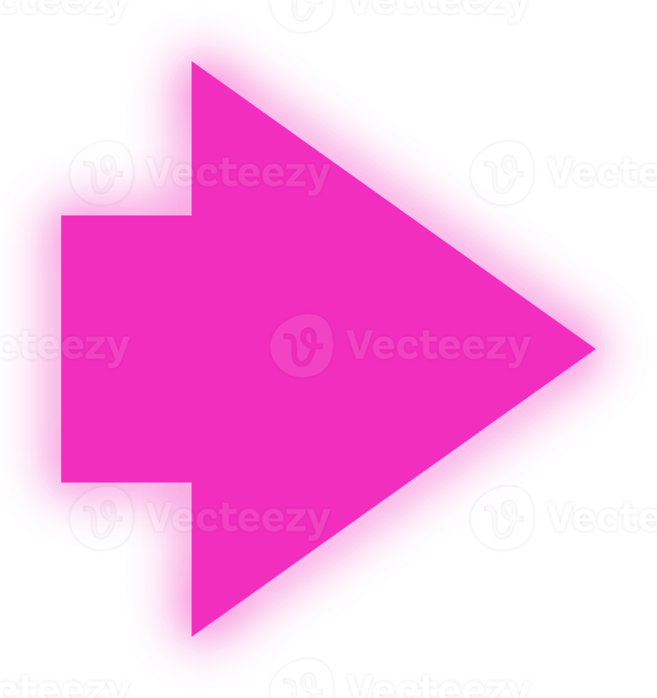 freccia rosa neon png