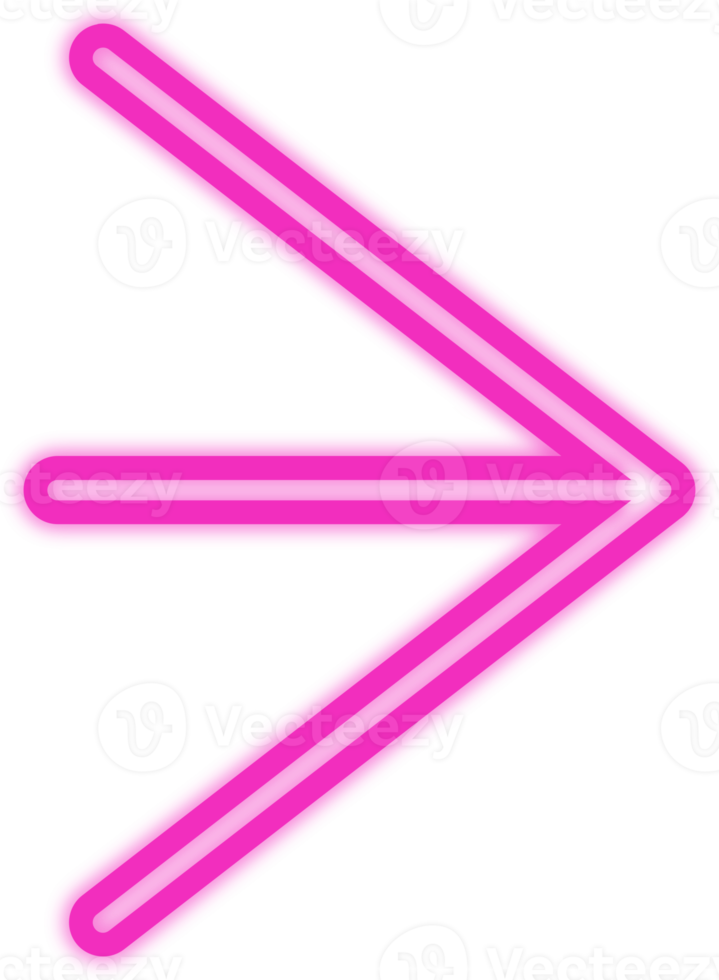 neon pink arrow png