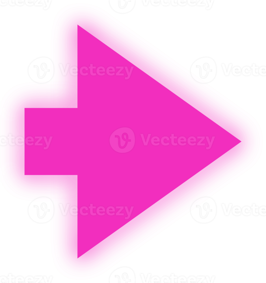 neon pink arrow png