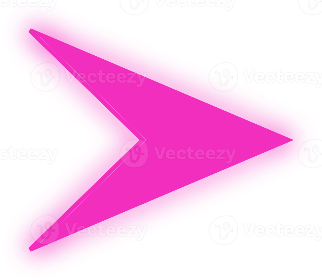 neon pink arrow png