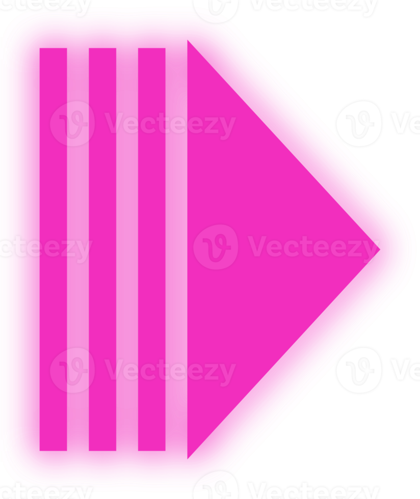 freccia rosa neon png