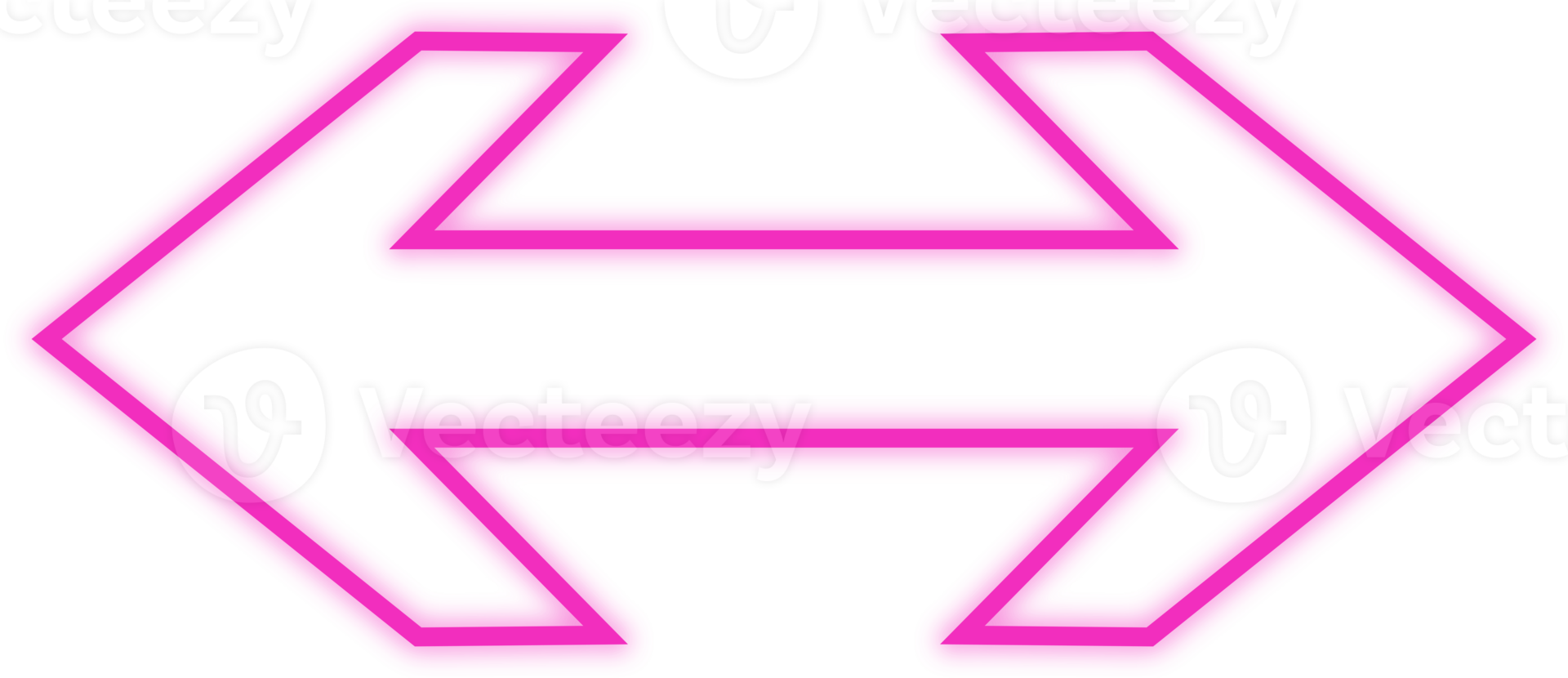 neon pink arrow png