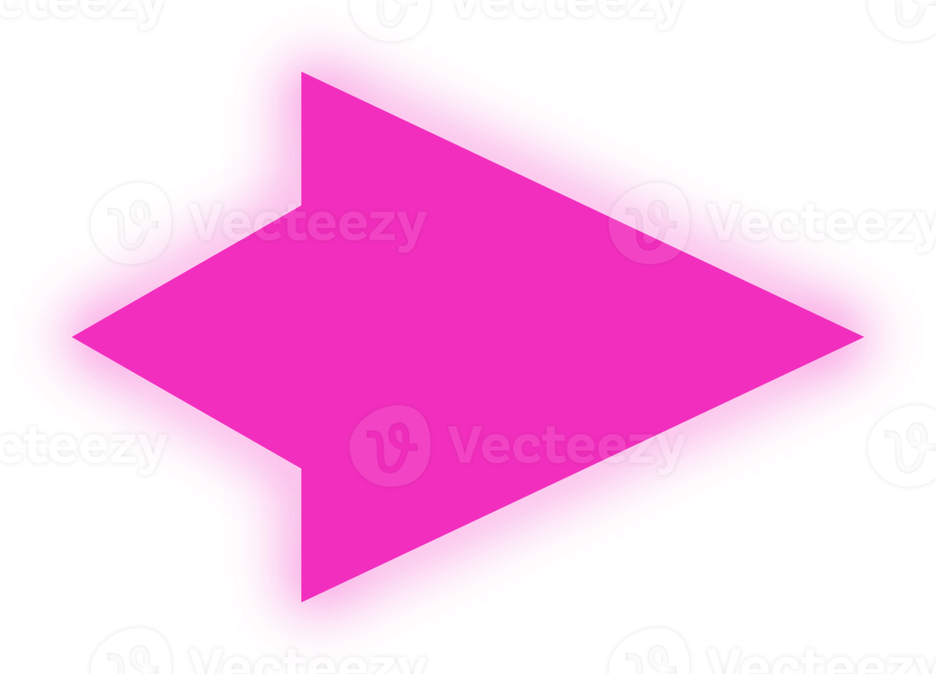 neon pink arrow png