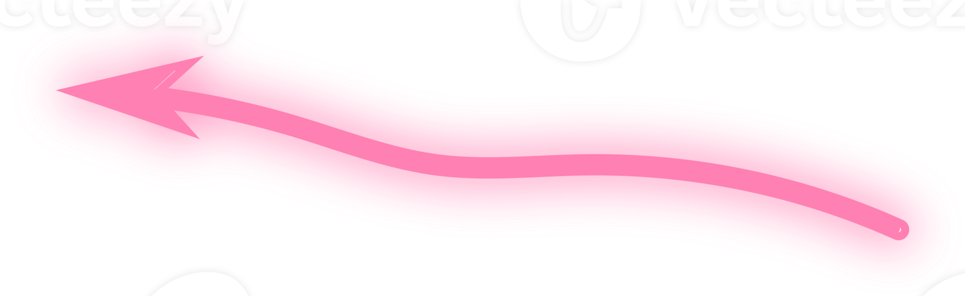 flecha de neón abstracto rosa png