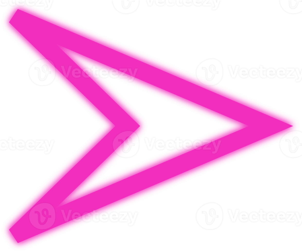 neon pink arrow png