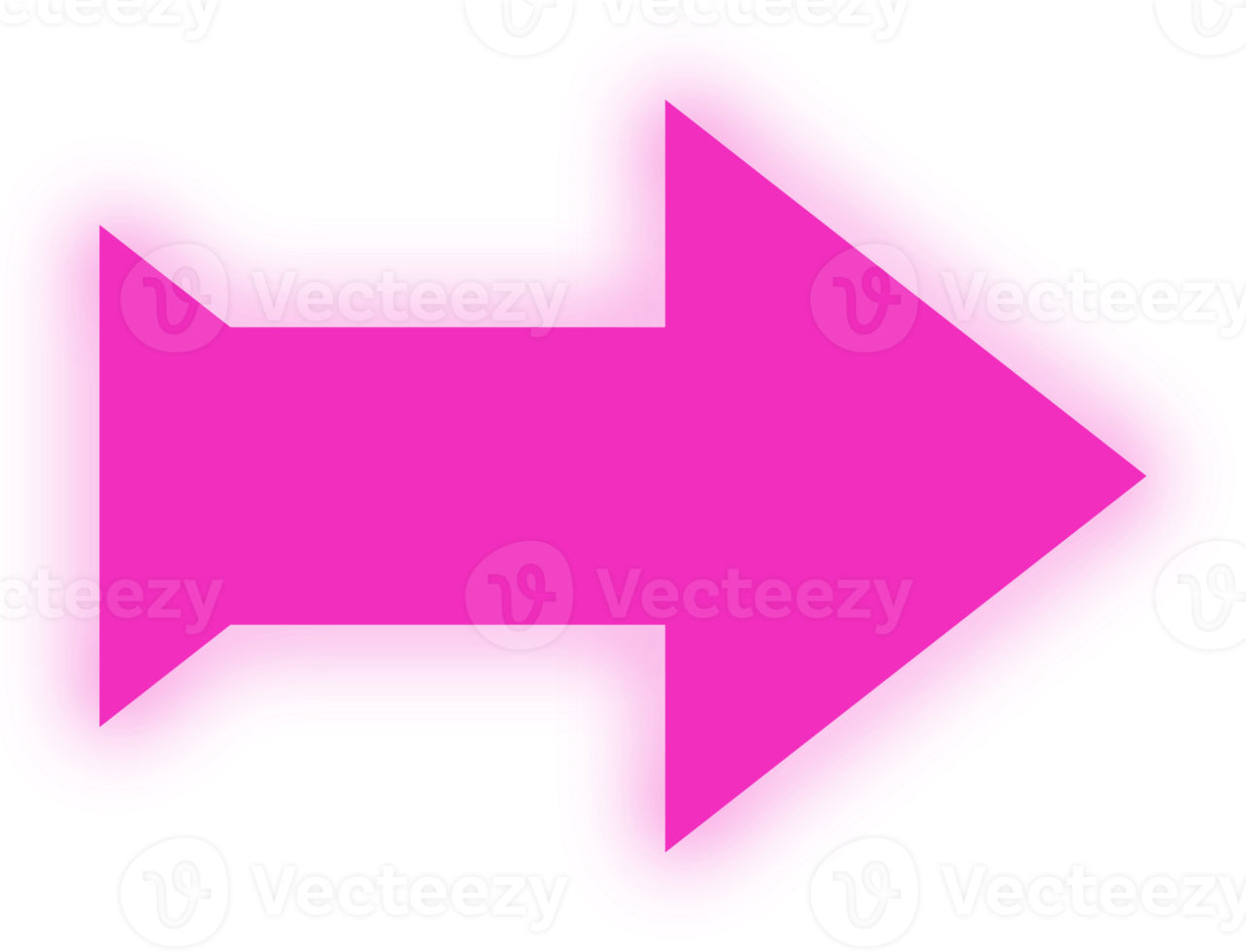 neon pink arrow png