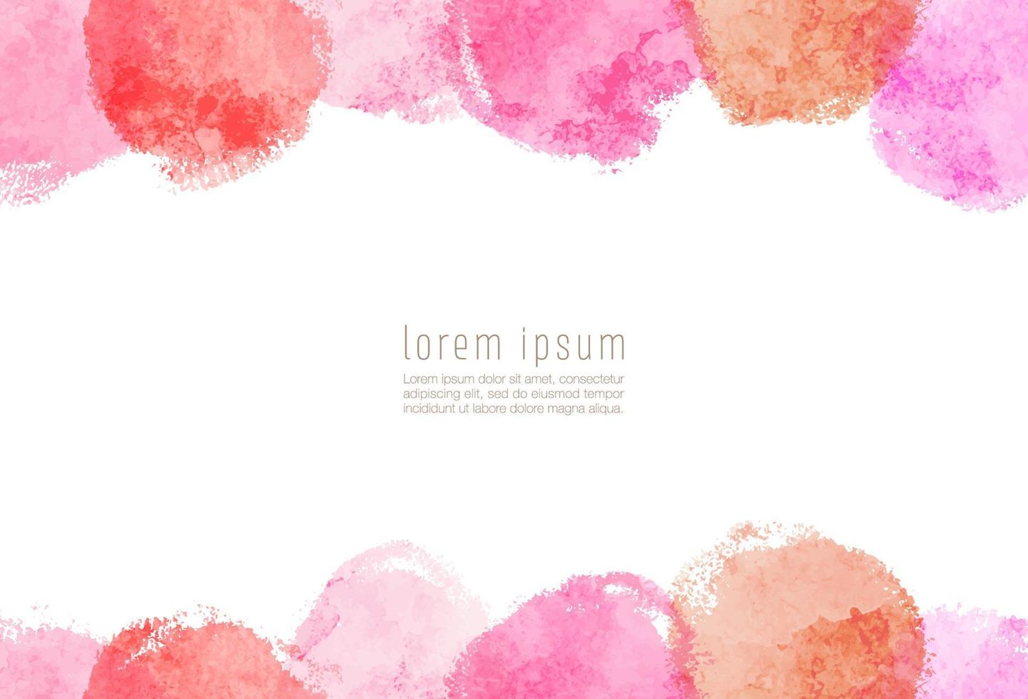 vector colorful watercolor abstract background. card for greetings, invitation, wedding -pink-