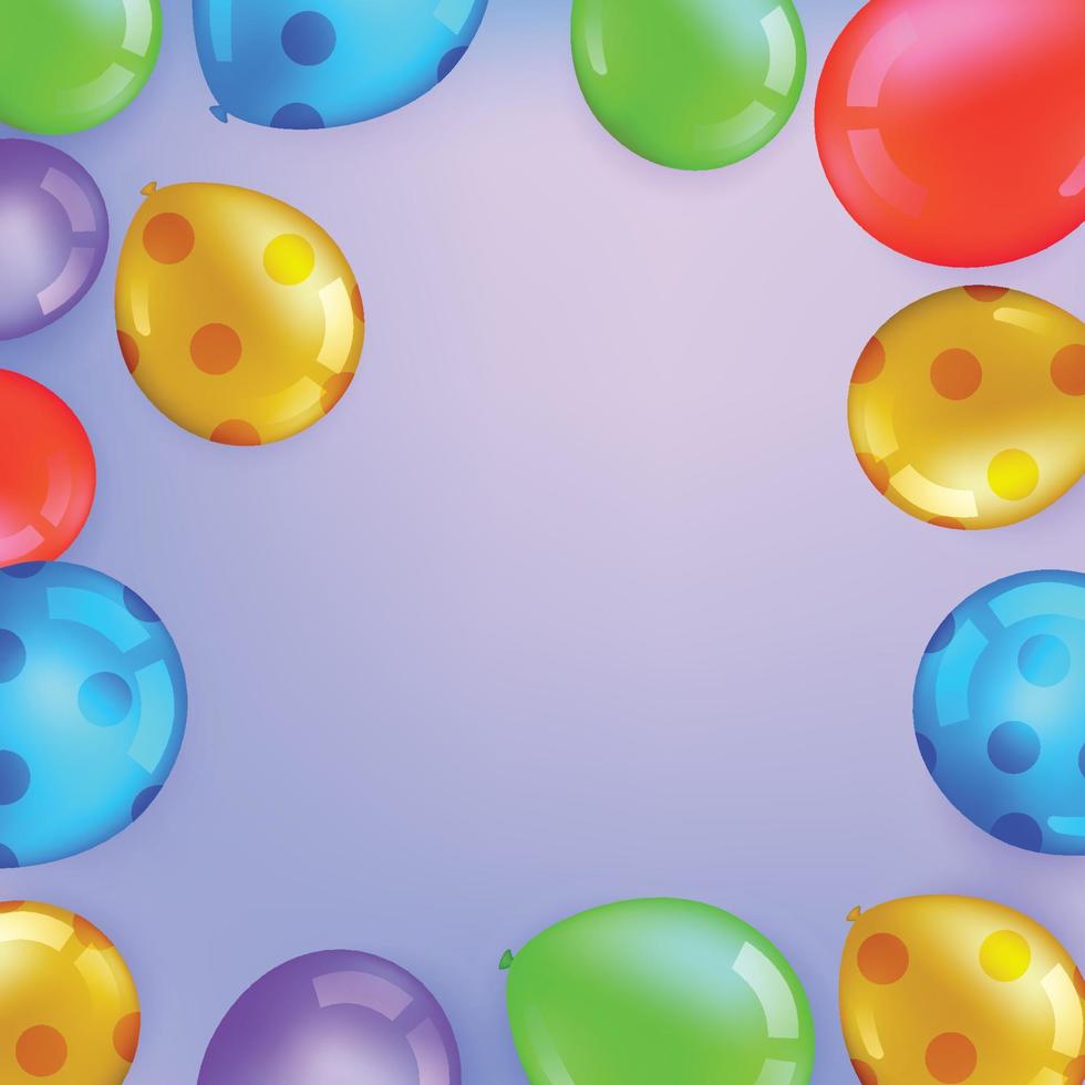 Colorful Balloon Party vector