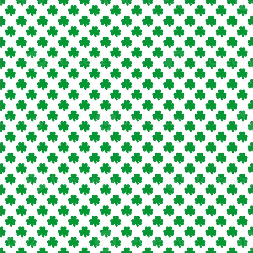 St Patrick Shamrock Transparent Seamless Background png