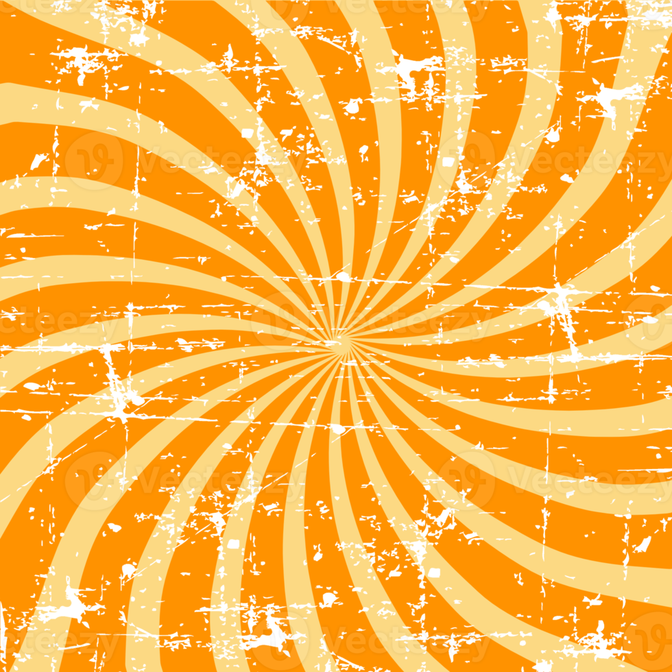 Square Retro Strip Orange Style png