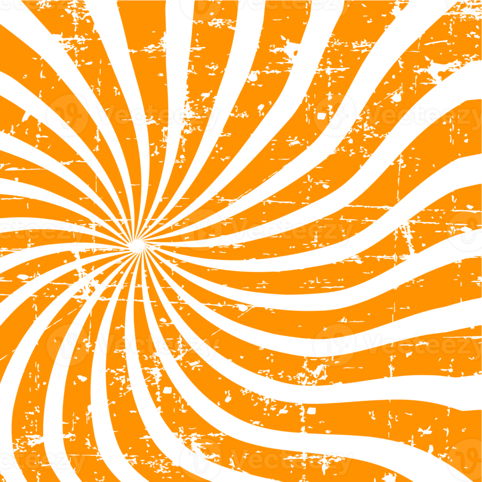 plein retro strip oranje stijl met grunge png