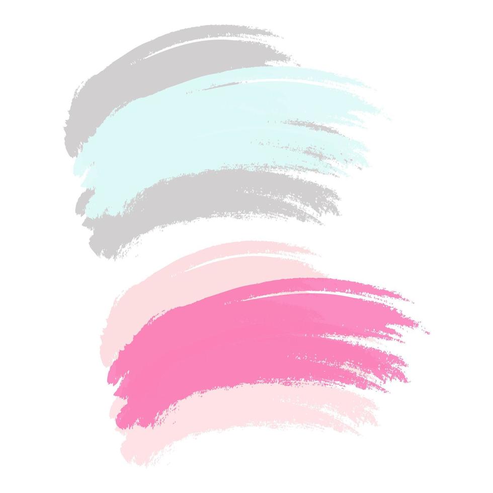 Brush strokes in trendy soft shades. Layout for lettering or ...