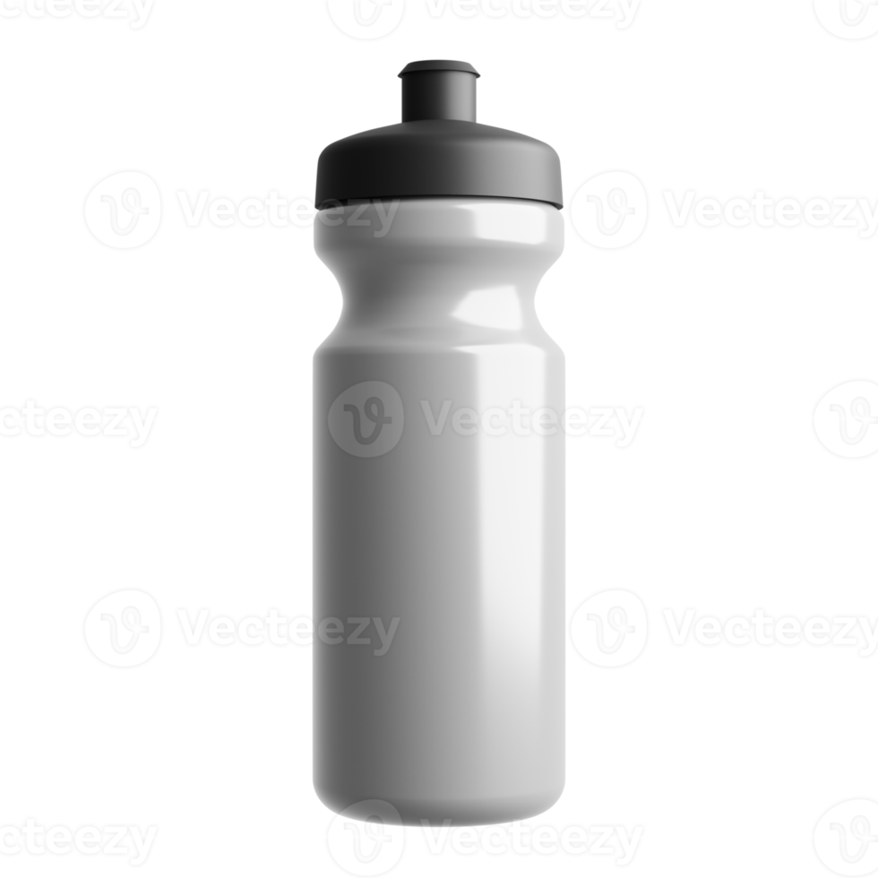 3D-Rendering Flasche rostfreier transparenter Hintergrund png