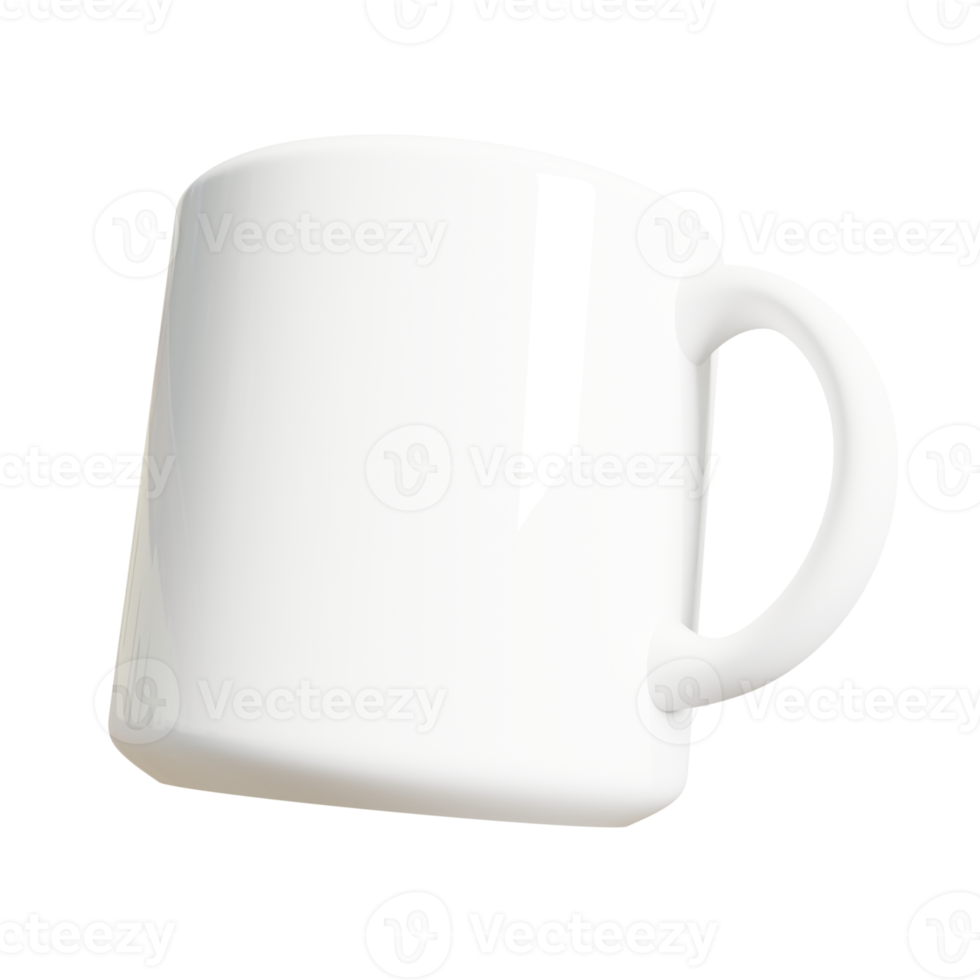 tasse de rendu 3d fond transparent png