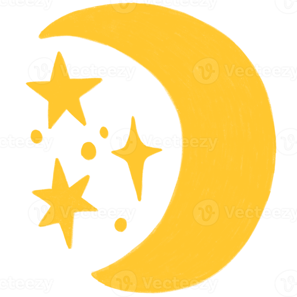 Doodle funny stars clipart. png