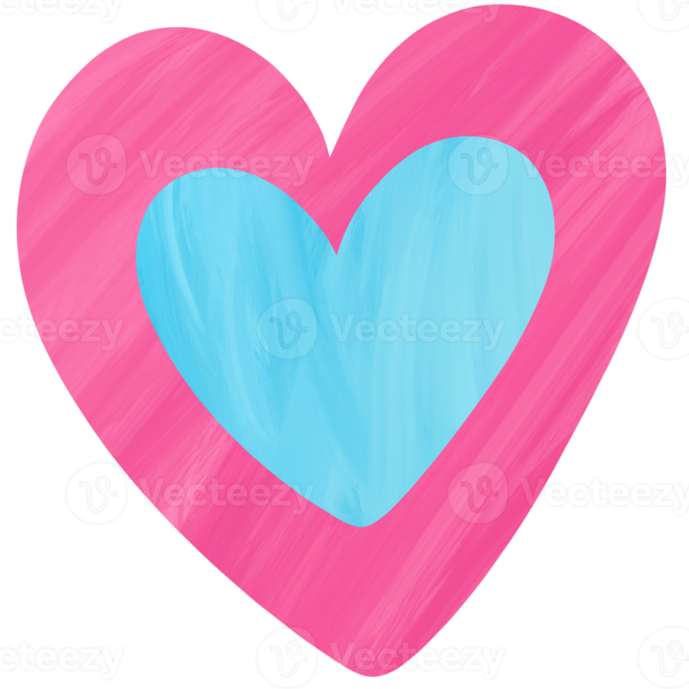 verf borstel hart in liefde clip art. png